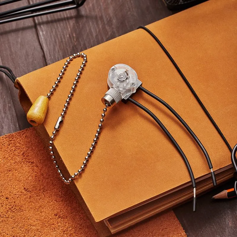 Выключатель для настенного светильника c проводом и деревянным наконечником «Silver» индивидуальная упаковка  1 шт. PROCONNECT - Фото 2