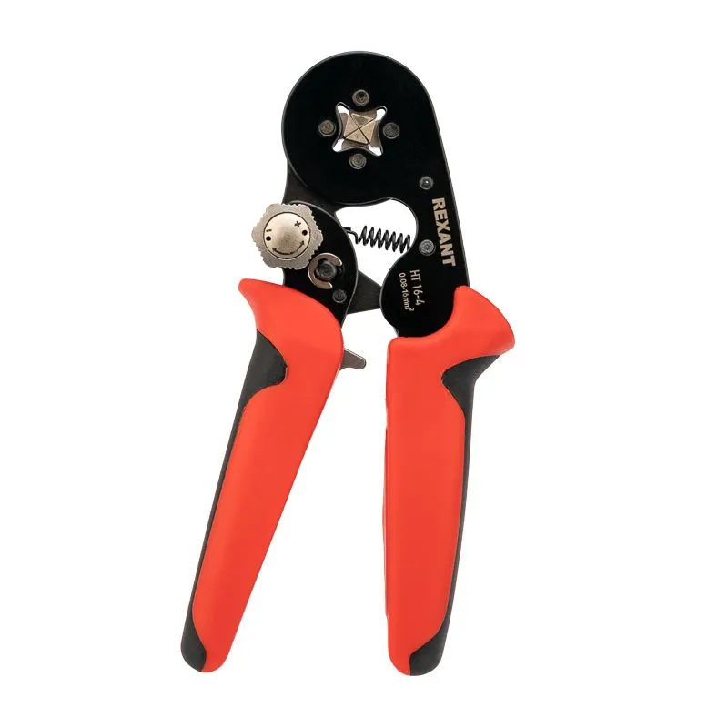 Кримпер HT-16-4 для обжима штыревых наконечников 0,08-16,0мм², с регулятором прижимного усилия REXANT - Фото 4