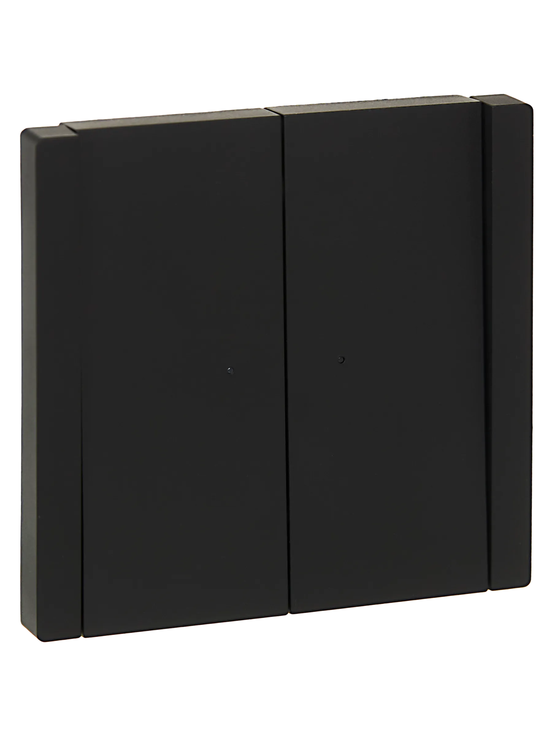 FORTE&PIANO Выключатель 2-клавишный проходной с индикацией 10А FP108 черный IEK FP-V22-1-10-1-K02