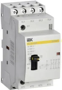 Контактор модульный с ручным управлением КМ20-40МР AC KARAT IEK