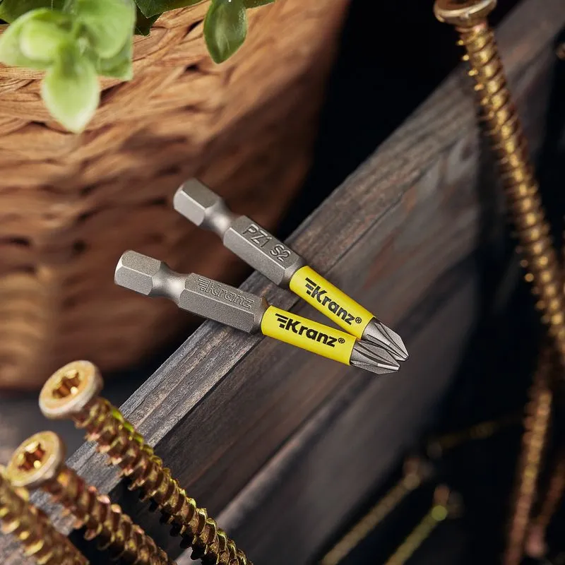 Бита для шуруповерта PZ1х50 мм (2 шт./уп.) Kranz - Фото 2