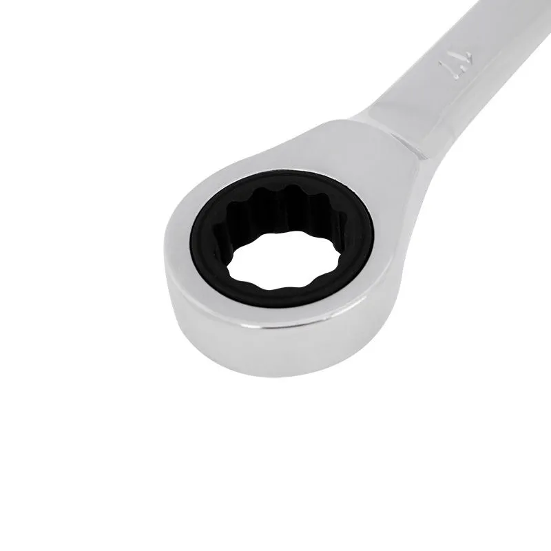 Ключ комбинированный трещоточный 17мм, CrV, зеркальный хром REXANT - Фото 2