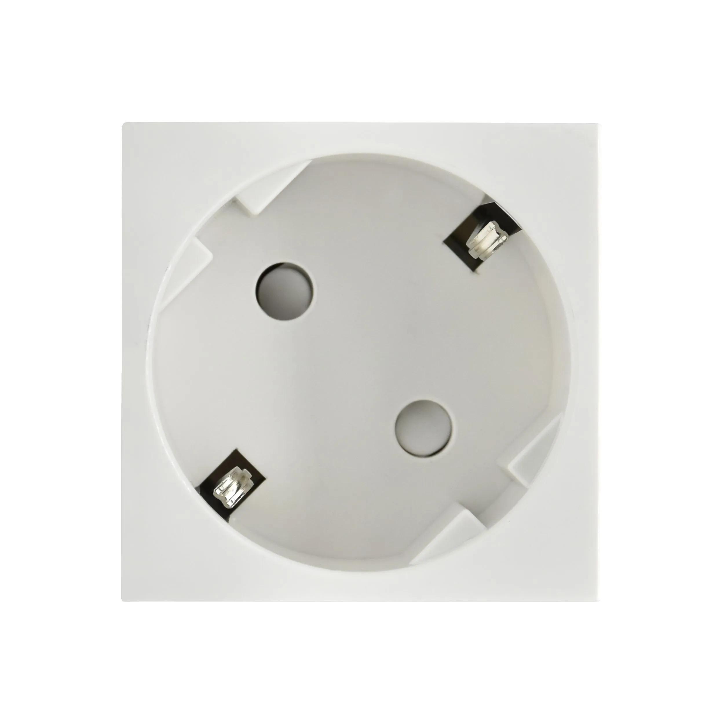 PRIMER РКС-20-30-П-45 Розетка 45град с заземляющим контактом защитной шторкой и винтовым зажимом (2 модуля) белая IEK - Фото 2