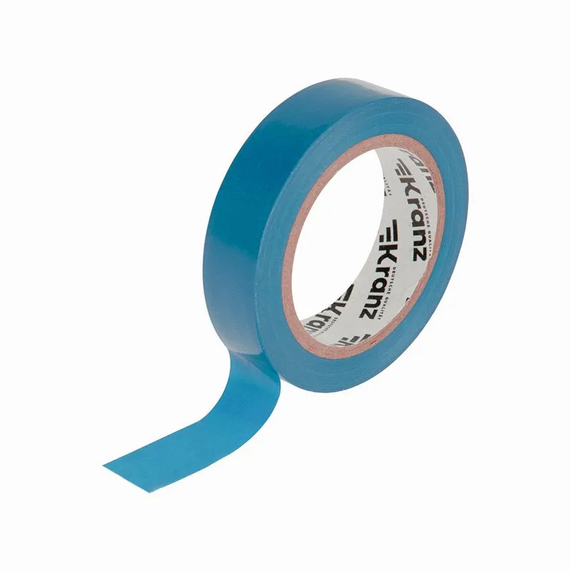 Изолента ПВХ 0,13х15мм, 10м, синяя KRANZ - Фото 3