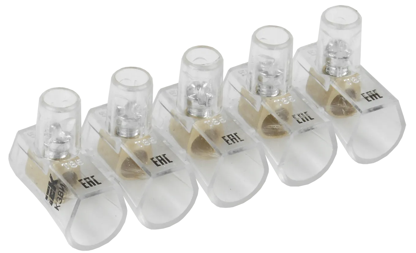 Зажим винтовой концевой изолированный КЗВИ 4,0мм2 (5x1) IEK