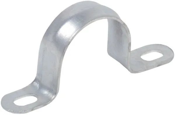 Скоба металлическая двухлапковая d=12-13мм IEK