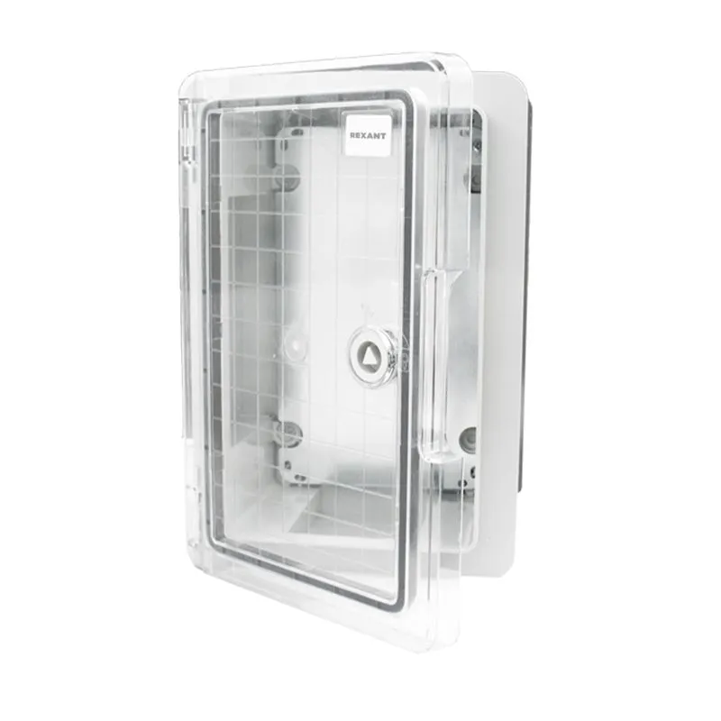 Корпус пластиковый ЩМПп с прозрачной дверцей и монтажной панелью 300х200х130мм, АБС, УХЛ1, IP65 REXANT